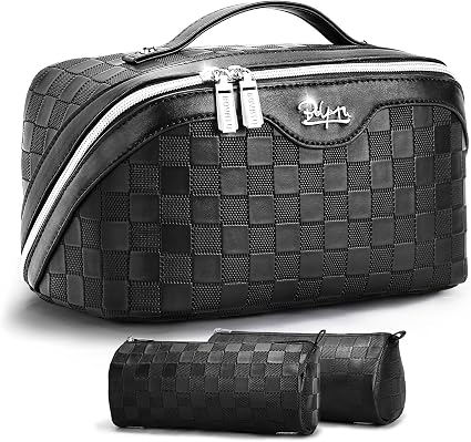 BOYATU Travel Makeup Bag Organizer: 3-Piece Large Capacity Set